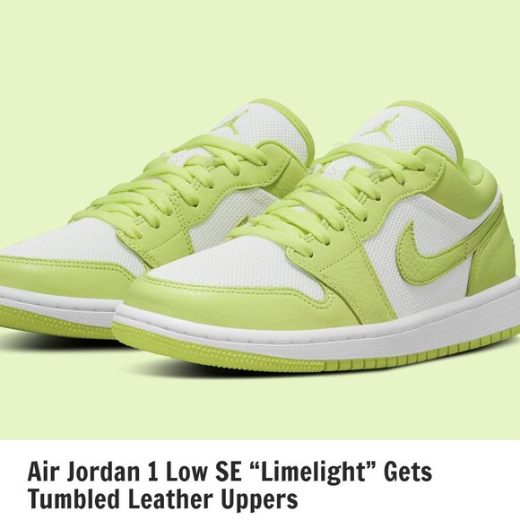 nike jordan 1 limelight